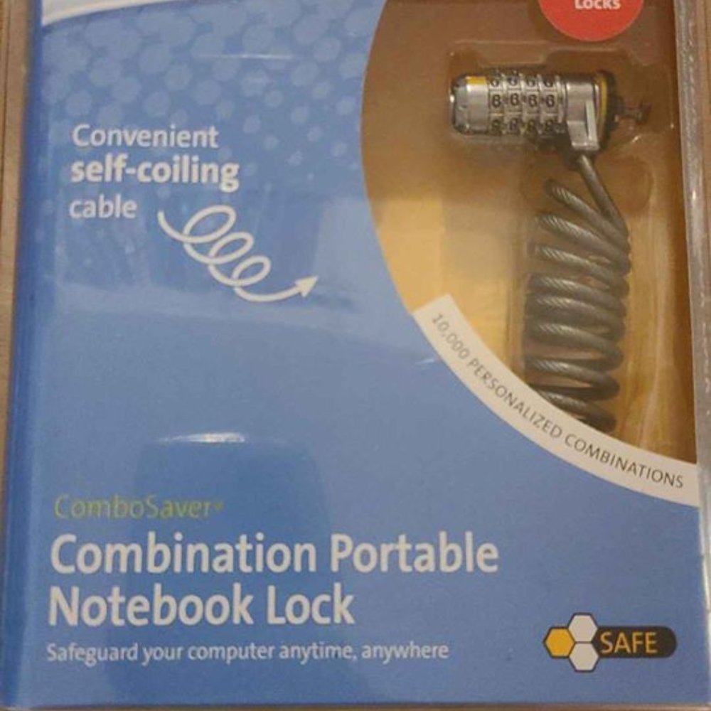 Combination Portable Notebook Lock